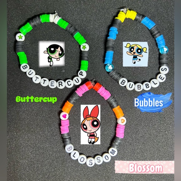 Buttercup (The Powerpuff Girls) Heishi Bracelet - Picture 12 of 12